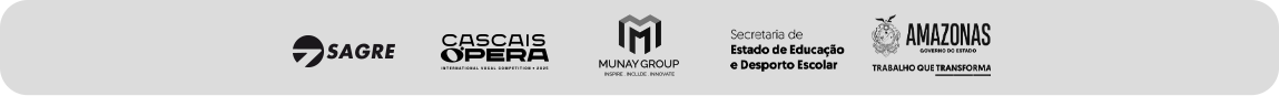 Sagre, Cascais Ópera, Munay Group, Secretaria de Estado de Educação e Desporto Escolar Amazonas.